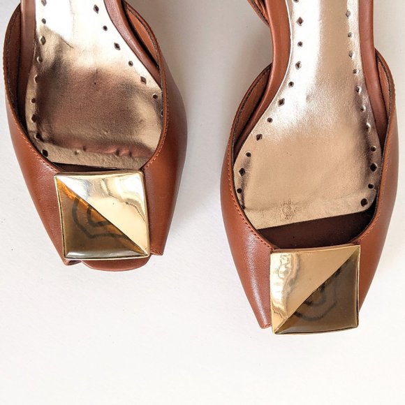 BCBGirls Leather Open Toe Heeled Sandals - Picture 12 of 13